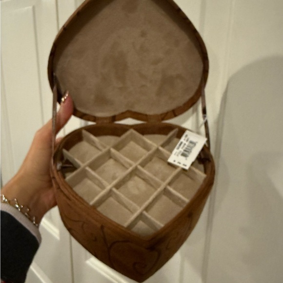 Brighton Suede Heart Shaped Jewelry Box - Picture 3 of 11